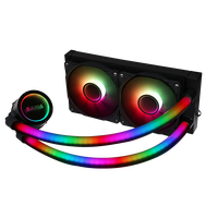 Refroidisseur de processeur SAMA PS240mm Infinity Mirror ARGB, refroidisseur d'air pour processeur, refroidisseur d'eau pour processeur, refroidisseur AIO pour Intel AMD