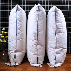 Más barato tamaño king cómodo ganso/almohadas de plumas de pato con el lado dorado - Product Image 1