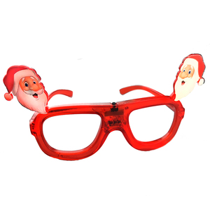 Nuovi Occhiali <span class=keywords><strong>di</strong></span> <span class=keywords><strong>Natale</strong></span> con Luce LED Lampeggiante, Montatura Rossa, Occhiali '<span class=keywords><strong>Buon</strong></span> <span class=keywords><strong>Natale</strong></span>' per Feste Notturne - Product Image 4