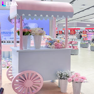 LEDA – Stand promotionnel mobile de haute qualité, chariot de présentation de champagne pour mariages et événements, petite borne mobile, chariot à bonbons - Product Image 1