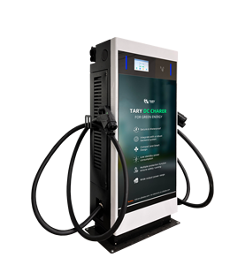 Tary เครื่องชาร์จปืนคู่ EV แบบ60KW เร็ว DC พร้อมหน้าจอโฆษณากลางแจ้งใหม่ใช้ในเชิงพาณิชย์ - Product Image 3