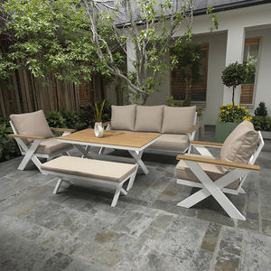 Juego de Muebles de Mimbre para Patio, Terraza o <span class=keywords><strong>Bistro</strong></span>, con Sillas y Mesa de Centro de Vidrio, Venta al Por Mayor - Product Image 4