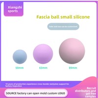 Ballon de massage rond en gel de silice pour fascia, pour la relaxation des muscles de la tête, des pieds et des jambes, 50MM 63MM 90MM