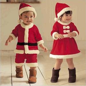 Conjunto navideño para niños MS, disfraz para actuaciones de disfraces, disfraz de Papá Noel para niños y niñas - Product Image 4
