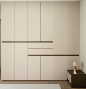 Armario grande personalizado de lujo italiano, armario para habitación, vestidor, diseño de puerta de armario corredizo de vidrio doble - Product Image 6