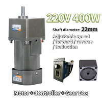 Controlador de Velocidad Variable Reversible PLC AC 7-470 RPM, Motor de 400W con Engranaje, 220V, Venta al Por Mayor