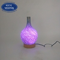 Diffuseur de lampe aromatique de luxe USB 400ml verre écologique sans eau pour la maison et l'hôtel Installation portable rechargeable