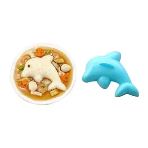 MZL Rabbit Dolphin Rice Mold 4-piece Bento Rice Ball Sushi Mold Kitchen Accessories