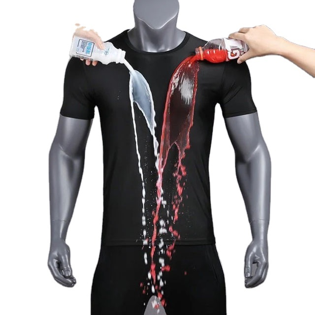 Moisture Wicking Quick Dry Material Unstainable Waterproof T Shirts