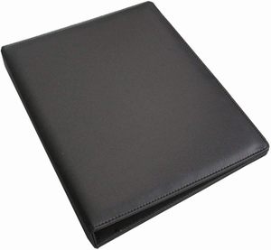 Carpeta de Anillas KINGFOM A4 de Piel Sintética para Negocios con Carpeta de Archivos y Tarjetero (Carpeta de 3 Anillas Negra) - Product Image 5