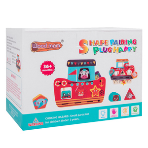 Bé Bằng Gỗ Đồ Chơi Hoạt Động Cube Đa Năng Cô Gái Chàng Trai Món Quà Đầu Tiên Cân Bằng Thuyền Hình Dạng Phù Hợp Với Khối - Product Image 6