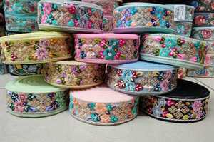 ลูกไม้ปักลายดอกไม้ทำเองได้พร้อมลายปักดอกไม้สีสันสดใส - Product Image 4