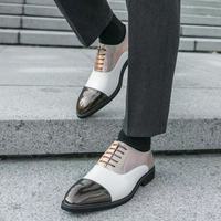 Nouvel Arrivage AMPLE – Chaussures Richelieu d'été pour Homme, Bout Pointu, Respirantes, Imperméables, en Cuir PU, Fermeture à Lacets, Légères