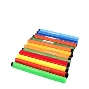 Suministros de papelería escolar, bolígrafos de pincel de acuarela de punta redonda de 12/24/36 colores para niños, rotulador de dibujo artístico de alta calidad personalizado