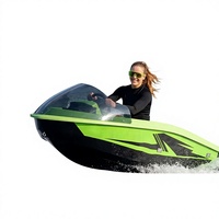 Mini bateau électrique kart 72V haute vitesse 50km/h, 4 cylindres, bateau de loisirs pour sports nautiques en EPP