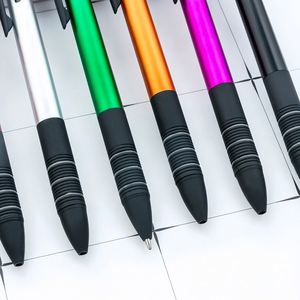 Custom Logo Multi-functional 3 <b>Colors</b> Capacitive Touchscreen <b>Pen</b> 1.0mm Plastic Multicolored Office & School Use Gift - Product Image 4
