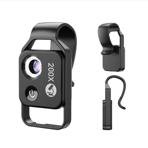 Mini microscope <span class=keywords><strong>200x</strong></span> Loupe HD, microscope LED pour expériences scientifiques, biologie, extérieur - Product Image 4