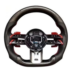 พวงมาลัยคาร์บอนไฟเบอร์สำหรับ <span class=keywords><strong>Mercedes</strong></span> 2021 2022 2023 W166 W177คลาส GT W213 X253 W246 W205พวงมาลัย W222 AMG - Product Image 1