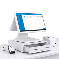 Système de point de vente tout-en-un intelligent avec écran tactile de 15,6 pouces, caisse enregistreuse, systèmes de point de vente pour les commerces de détail, salons et boutiques