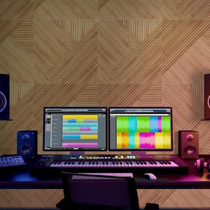 Woodgrain thu hoạch chéo tấm âm thanh-gạch ốp tường hấp thụ âm thanh trang trí với thiết kế mô hình 3D cho văn phòng phòng ngủ gia đình - Product Image 6