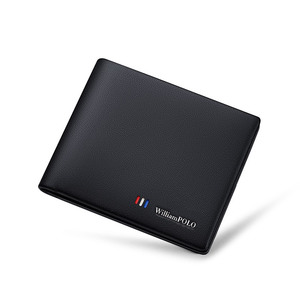 New Arrival Top Grain <b>Small</b> Bifold Black Leather <b>Wallet</b> for Men Slim Billfold With 7 Card Slots Men Short <b>Wallet</b> - Product Image 4