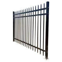 Barandilla de Acero Galvanizado para Patio Escolar, Valla de Hierro Forjado para Fábrica, Villa, Comunidad, Muro de Aislamiento, Barandilla Protectora Esmerilada para Suelo