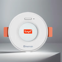 Capteur de présence humaine Heiman Smart Home Security Zigbee, capteur radar longue portée à 360 degrés pour la détection humaine