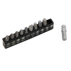 10 in 1 <b>Bit</b> <b>Set</b> <b>Screwdriver</b> <b>Set</b> Precision Hex Shank Chrome Vanadium Steel Metal Screw Driver <b>Set</b> Tools Handle Socket <b>Bits</b> - Product Image 3