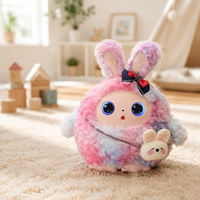 Conejo Arcoíris de Peluche con IA, Juguete Interactivo para Niños, Muñeco Robot Compañero Emocional