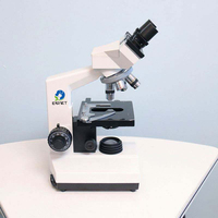 EUR VET Adjustable Veterinary Equipment Trinocular Vet Biological Microscope 140X140mm Stage Binocular Lab Microscope Equipment