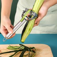 Roestvrijstalen Dunschiller Fruitgroente Multifunctionele Rasp Julienne Dunschiller Plak Meloen Aardappel Wortelkomkommer Thuis Keukengereedschap