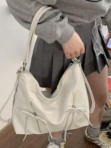 Nueva Mochila de Moda para Mujer, Bolso Tote de 20-35L, Impermeable, con Cierre de Cremallera, Material PU Informal, Forro de Poliéster - Product Image 6