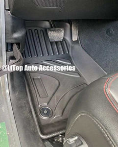 Venta al por mayor antideslizante TPE coche alfombrillas piso bandeja alfombra para <span class=keywords><strong>Jeep</strong></span> Wrangler híbrido <span class=keywords><strong>2021</strong></span> 2022 2024 todo tipo de clima alfombrillas - Product Image 2