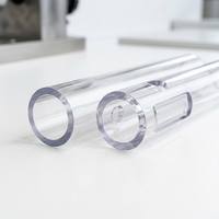 Tubo de Plástico Extruido Personalizado, PVC, ABS, PP, PC, PE, Nylon, Acrílico, Cilindro Rígido Hueco, Diámetro de 10-200 mm, Corte de Precisión
