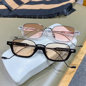 2023 Fashion <strong>Korean</strong> Style Women Men Custom Logo Hot Rectangle Sunglasses Small Frame Fashion Square Sunglasses - Product Image 4