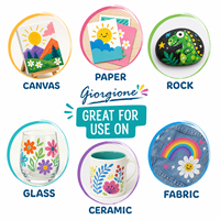 Ensemble de marqueurs à double pointe Giorgione 12 couleurs, fournitures artistiques professionnelles, pointes pinceau et pointes bille pour peinture artistique DIY