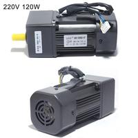 Motorreductor de CA reversible de 120W con desaceleración + controlador de velocidad + caja de engranajes, nuevo, venta al por mayor