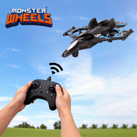360 °   Drone quadricoptère RC à 6 canaux avec lumière, jouet, 2,4 G, avion acrobatique EPP, modèle de vol télécommandé pour enfants