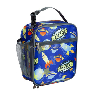 Sac à déjeuner pour enfants en polyester avec <span class=keywords><strong>doublure</strong></span> <span class=keywords><strong>thermique</strong></span> pour garder les aliments au frais, offre promotionnelle - Product Image 5