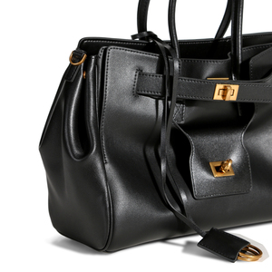 Bolso de Mano Negro de Moda 2026, Bolso Tote Pequeño de Cuero Vacuno de Primera Capa <span class=keywords><strong>para</strong></span> <span class=keywords><strong>Mujer</strong></span>, Estilo de Diseñador de Lujo, Bolso de Hombro - Product Image 5