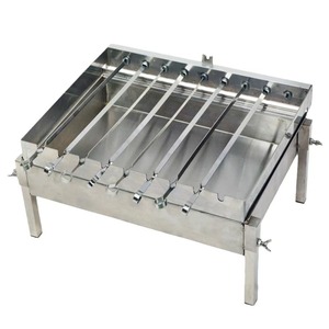 Parrilla de carbón de acero inoxidable con rotación automática con 9 pinchos, motor de velocidad variable y ventilador de <span class=keywords><strong>barbacoa</strong></span> eléctrico - Product Image 3