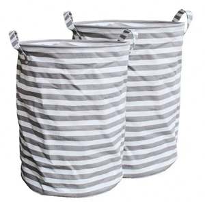 Cesto de Ropa Sucia Plegable Impermeable de Algodón, 42x48cm - Product Image 1