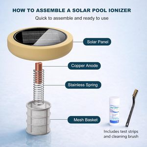 Ioniseur solaire flottant pour <span class=keywords><strong>piscine</strong></span>, purificateur en cuivre, réduit le chlore de 85 % pour piscines <span class=keywords><strong>hors</strong></span> <span class=keywords><strong>sol</strong></span> et enterrées, spas (45 000 gallons) - Product Image 6