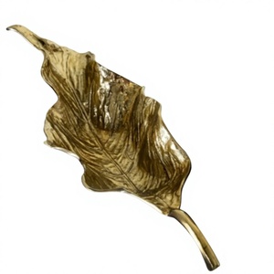 Cuenco de hojas metálicas hecho a mano, diseño vintage pulido para servir alimentos, cuencos decorativos, vajilla decorativa, cuenco hecho a mano para decoración del hogar - Product Image 1