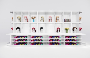 Wholesale Blow Molding Long Neck Head <b>White</b> Black Model Mannequin Female Cheap Plastic Hair Mannequin Head <b>Stand</b> for Wig Display - Product Image 6