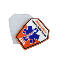 Patch en PVC souple personnalisé, accessoire de vêtement en caoutchouc, patch logo rond personnalisable avec votre propre design, badges en relief, vente en gros