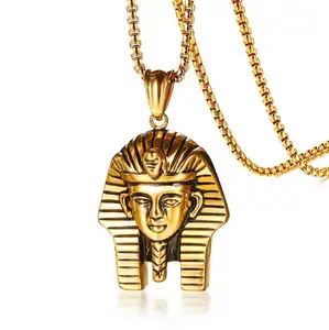 Collar de Faraón Egipcio para hombre, cadena de cadera, joyería de cabeza, eshinx de oro, religioso, africano