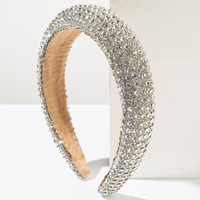 Serre-tête de luxe scintillant en strass pour femme, bandeau multicolore géométrique en forme de cœur, accessoires de mode pour cheveux de soirée