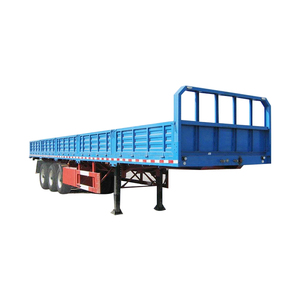 ZLIN 3 Axles 40ft Side Wall Cargo Truck <b>Trailer</b> Fence Semi 36000 KG Payload - Product Image 1