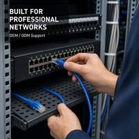 Kabel Ethernet Komunikasi Fleksibel Terlilit UTP CAT7 550MHz RJ45 Kecepatan Tinggi Hition Model 052 untuk Peralatan Rumah Tangga